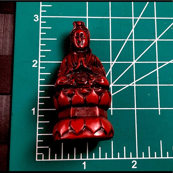 Eastern Enlightenment Meditating Buddha Shakyamuni On Lotus Throne Altar Statue - Picture 2 of 8